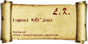 Lugosi Kájusz névjegykártya